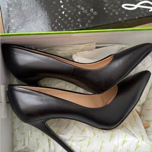 Sam Edelman Black Leather Heels